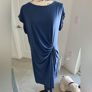 Kenneth Cole Asymmetrical Blue Dress
